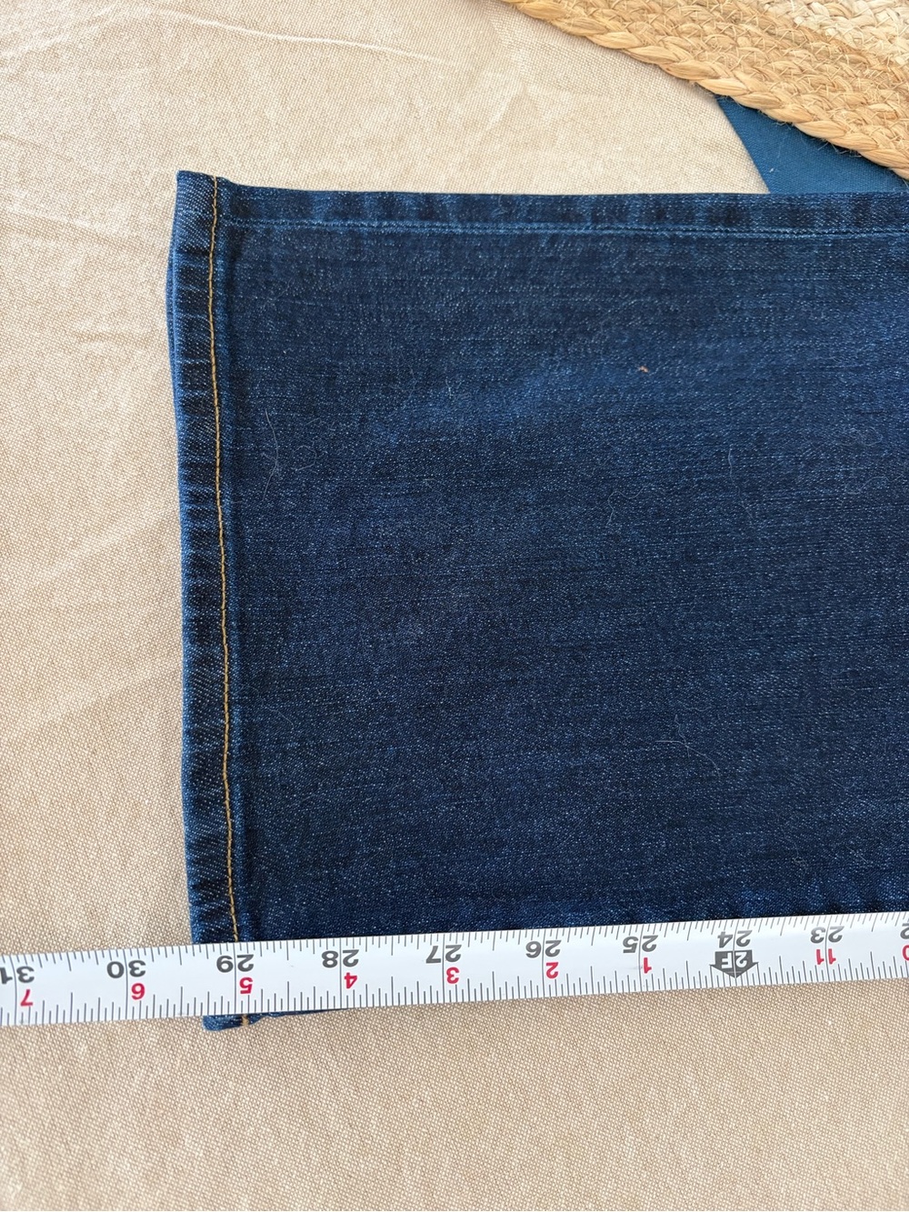 J. Crew Factory Slim Wide-Leg Sailor Jeans Gold Buttons All Day Stretch SZ 25 - Picture 7 of 12